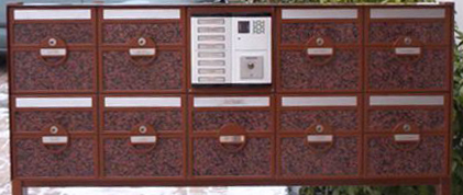 Boîte à lettres en acier inoxydable thermopoudré