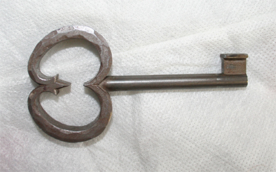 Coffre-fort, exemple de clef