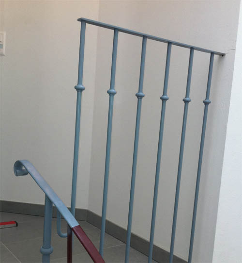 Main courante en méplat