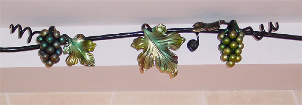 Ferronnerie d'art, motif vigne
